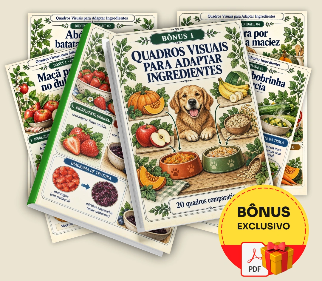 Quadros Visuais para Adaptar Ingredientes